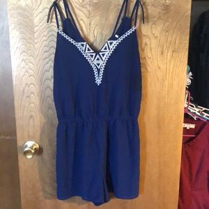 Navy blue romper